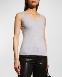 Neiman Marcus - Cashmere Basic Tank Top - Lyst