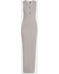 Loewe - X Paula's Ibiza Flower Print Rib Maxi Tank Dress - Lyst