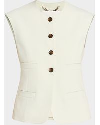 A.L.C. - Georgie Linen-Blend Vest - Lyst