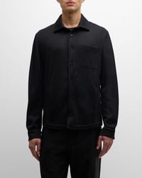 Baldassari - Silk Double Jersey Overshirt - Lyst