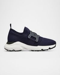 Tod's - Stretch Knit Chain Runner Sneakers - Lyst