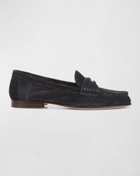 Veronica Beard - Suede Coin Penny Loafers - Lyst