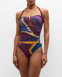 Shan - Ophelie Halter One-piece Swimsuit - Lyst