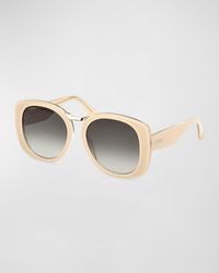 Max Mara - Bridge Acetate Butterfly Sunglasses - Lyst