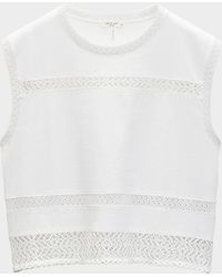 Rag & Bone - Rosie Embroidered Muscle Tank Top - Lyst