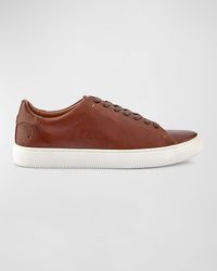 Frye - Astor Low Lace Leather Sneakers - Lyst