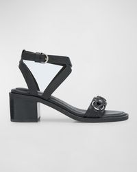 Rag & Bone - Geo Leather Chain Ankle-Strap Sandals - Lyst
