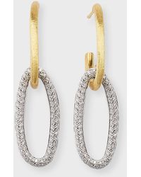 Marco Bicego - 18k Yellow Gold Diamond Jaipur Link Alta Double-link Earrings - Lyst