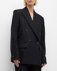 Interior - The Ren Oversize Wool Suit Jacket - Lyst
