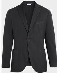 Boglioli - Apos;S Herringbone Two-Button Wool Jacket - Lyst