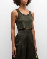 A.L.C. - Halsey Cropped Tank Top - Lyst