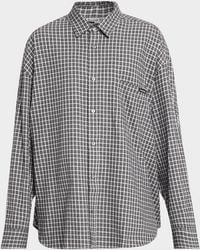 Acne Studios - Apos;S Soffia Check Flannel Button-Down Shirt - Lyst