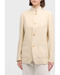 Loro Piana - Iconic Spagna Wool Silk Single-breasted Jacket - Lyst