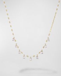 Lana Jewelry - 14K Emerald-Cut Diamond Rain Necklace - Lyst