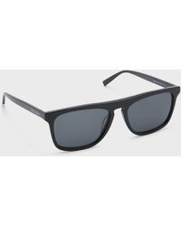 Saint Laurent - Slim Acetate Aviator Sunglasses With Logo - Lyst