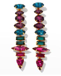 Elizabeth Cole - Starla Crystals Earrings - Lyst