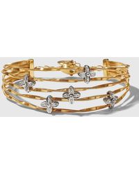 Marco Bicego - Marrakech Onde 18k Yellow And White Gold 5-strand Bracelet - Lyst