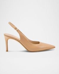 Stuart Weitzman - Stuart Leather Slingback Pumps - Lyst