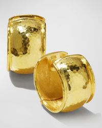 Elizabeth Locke - 19k Gold Curved Hoop Earrings - Lyst