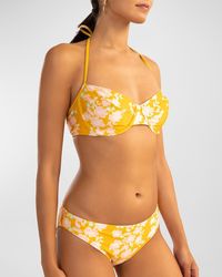 Shoshanna - Floral Bra Halter Bikini Top - Lyst