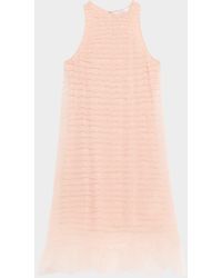 Givenchy - Ruffle Tulle Sleeveless Mini Dress - Lyst