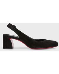 Christian Louboutin - So Jane Suede Sole Slingback Pumps - Lyst