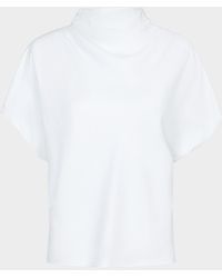 Twp - Draped Mock-Neck Tee - Lyst