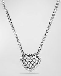 David Yurman - Chatelaine Heart Pendant Necklace With Diamonds - Lyst