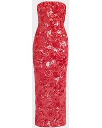 HELSI - Leslie Strapless Sequin Column Gown - Lyst