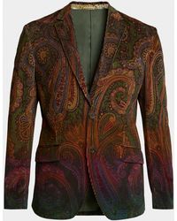 Etro - Apos;S Roma Paisley Corduroy Single-Breasted Jacket - Lyst