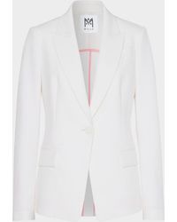 MILLY - Avery Single-Button Cady Blazer - Lyst