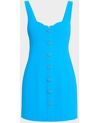 Rebecca Vallance - Skyla Button-Front Sweetheart Mini Dress - Lyst