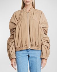 Dries Van Noten - Victoire Bomber Jacket With Pleated Sleeves - Lyst
