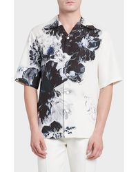 Alexander McQueen - Dutch-floral Print Short-sleeve Shirt - Lyst