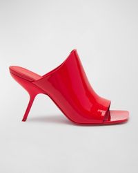 Ferragamo - Era Patent Stiletto Mule Sandals - Lyst