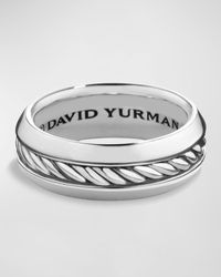 David Yurman - Cable Inset Band Ring - Lyst