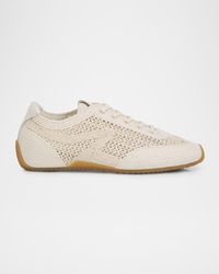 Rag & Bone - Retro Runner Slim Raffia Sneakers - Lyst