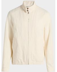 Vince - Apos;S Cotton-Linen Bomber Jacket - Lyst