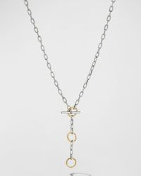 David Yurman - Dy Madison Three-ring Chain Necklace With 18k Gold, 17" - Lyst
