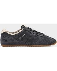 Marc Jacobs - The 400 Bleecker Denim And Leather Low-Top Sneakers - Lyst