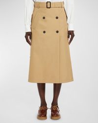 Weekend by Maxmara - Nebbia Double-Breasted A-Line Midi Skirt - Lyst