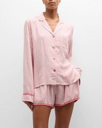 Pj Salvage - Stripe Hype Long-Sleeve & Shorts Pajama Set - Lyst