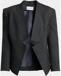 Givenchy - Reverse Lapel Wool Jacket - Lyst