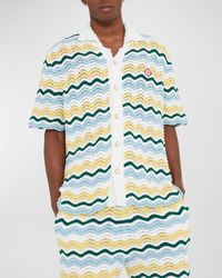 Casablanca - Boucle Wave Camp Shirt - Lyst