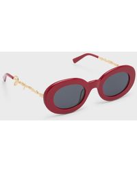 Jacquemus - Les Lunettes Pralu Acetate & Metal Alloy Oval Sunglasses - Lyst