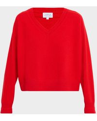 Tanya Taylor - Audrey V-Neck Cashmere Sweater - Lyst