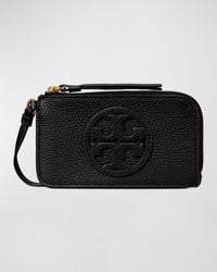 Tory Burch - Miller Zip Leather Card Case - Lyst