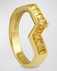 Kavant & Sharart - Origami Ziggy Yellow Sapphire Ring In 18k Yellow Gold - Lyst