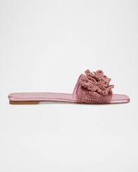 Stuart Weitzman - Lotus Flat Slide Sandals - Lyst