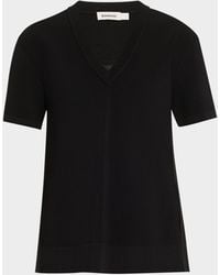 Jonathan Simkhai - Guthrie V-Neck Pleated Tunic Top - Lyst